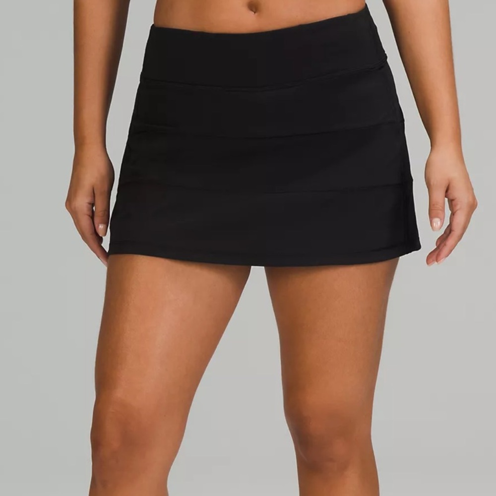 Lululemon Pace Rival Mid-Rise Skirt Black